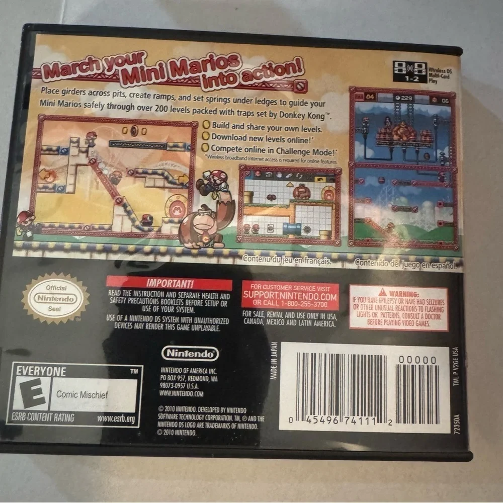 Mario vs. Donkey Kong: Mini-Land Mayhem (Nintendo DS) - Tested - Complete